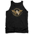 WONDER WOMAN MOVIE/LASSO LOGO - ADULT TANK - BLACK