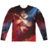 WONDER WOMAN MOVIE/ARMS CROSSED (FRONT/BACK PRINT) - L/S ADULT POLY CREW  - MULTI