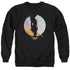 WONDER WOMAN MOVIE/WISDOM AND WONDER - ADULT CREWNECK SWEATSHIRT - BLACK