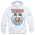 WONDER WOMAN 84/STAR CIRCLE - ADULT PULLOVER HOODIE - WHITE