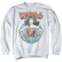 WONDER WOMAN 84/STAR CIRCLE - ADULT CREWNECK SWEATSHIRT - WHITE