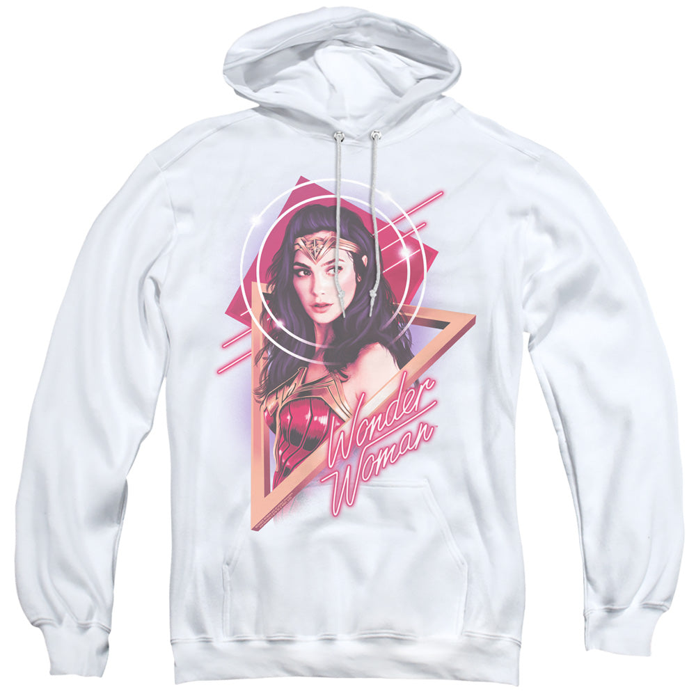 WONDER WOMAN 84/SOFT GLOW - ADULT PULLOVER HOODIE - WHITE