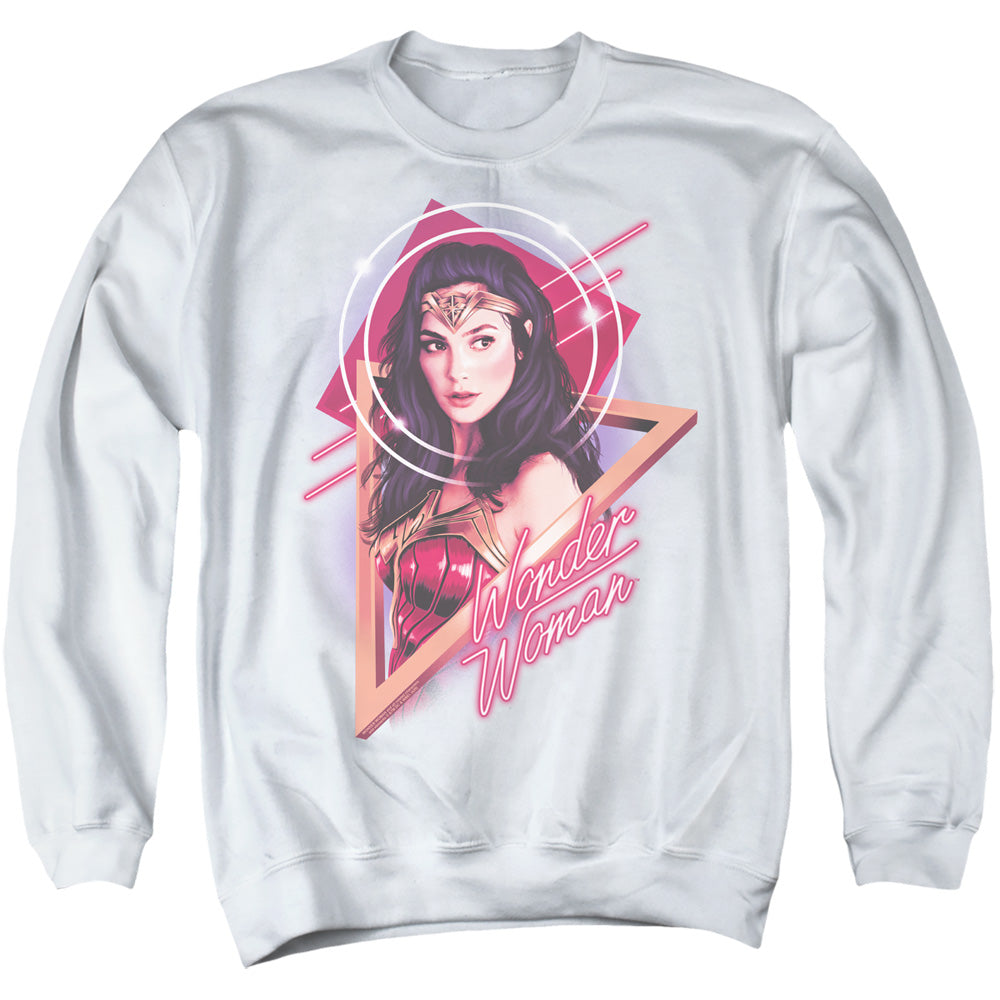 WONDER WOMAN 84/SOFT GLOW - ADULT CREWNECK SWEATSHIRT - WHITE