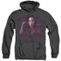 WONDER WOMAN 84/VAPORWAVE WONDER WOMAN - ADULT HEATHER HOODIE - BLACK