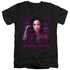 WONDER WOMAN 84/VAPORWAVE WONDER WOMAN - S/S ADULT V-NECK 30/1 - BLACK