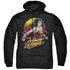 WONDER WOMAN 84/SKYLINE - ADULT PULLOVER HOODIE - BLACK