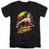 WONDER WOMAN 84/SKYLINE - S/S ADULT V-NECK 30/1 - BLACK