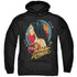 WONDER WOMAN 84/WARRIOR 84 - ADULT PULLOVER HOODIE - BLACK