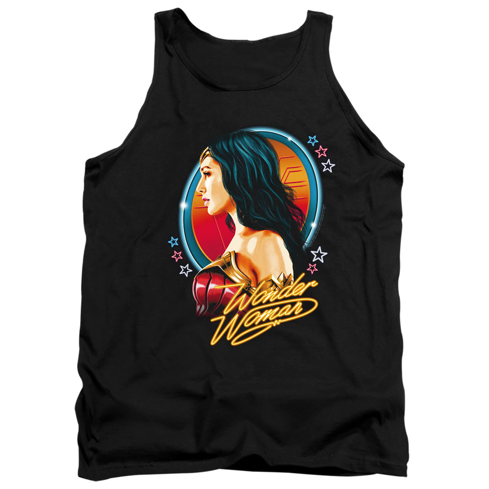 WONDER WOMAN 84/WARRIOR 84 - ADULT TANK - BLACK
