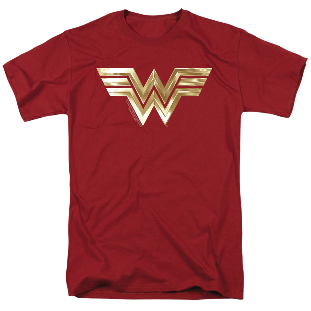 WONDER WOMAN 84/GOLDEN LOGO - S/S ADULT 18/1 - CARDINAL