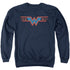 WONDER WOMAN 84/NEON BEAT - ADULT CREWNECK SWEATSHIRT - NAVY