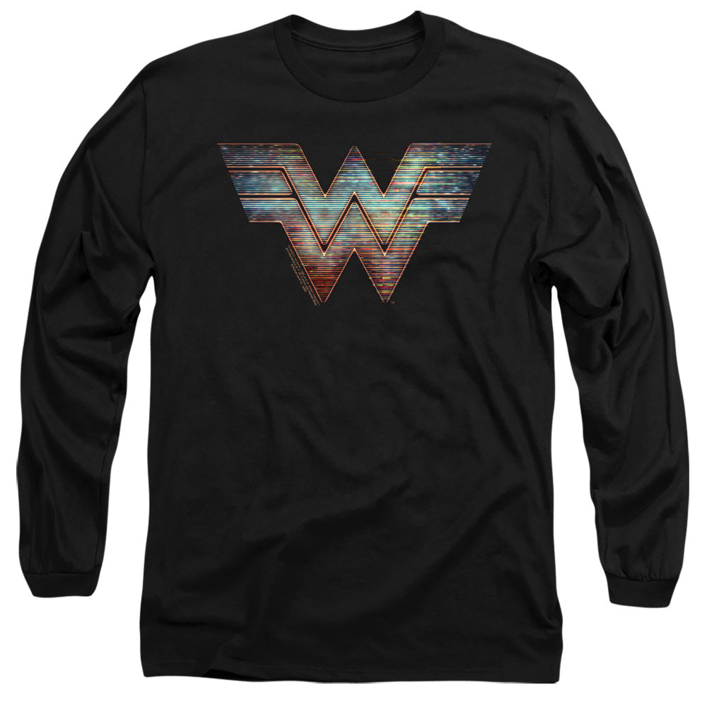 WONDER WOMAN 84/STATIC LOGO - L/S ADULT 18/1 - BLACK