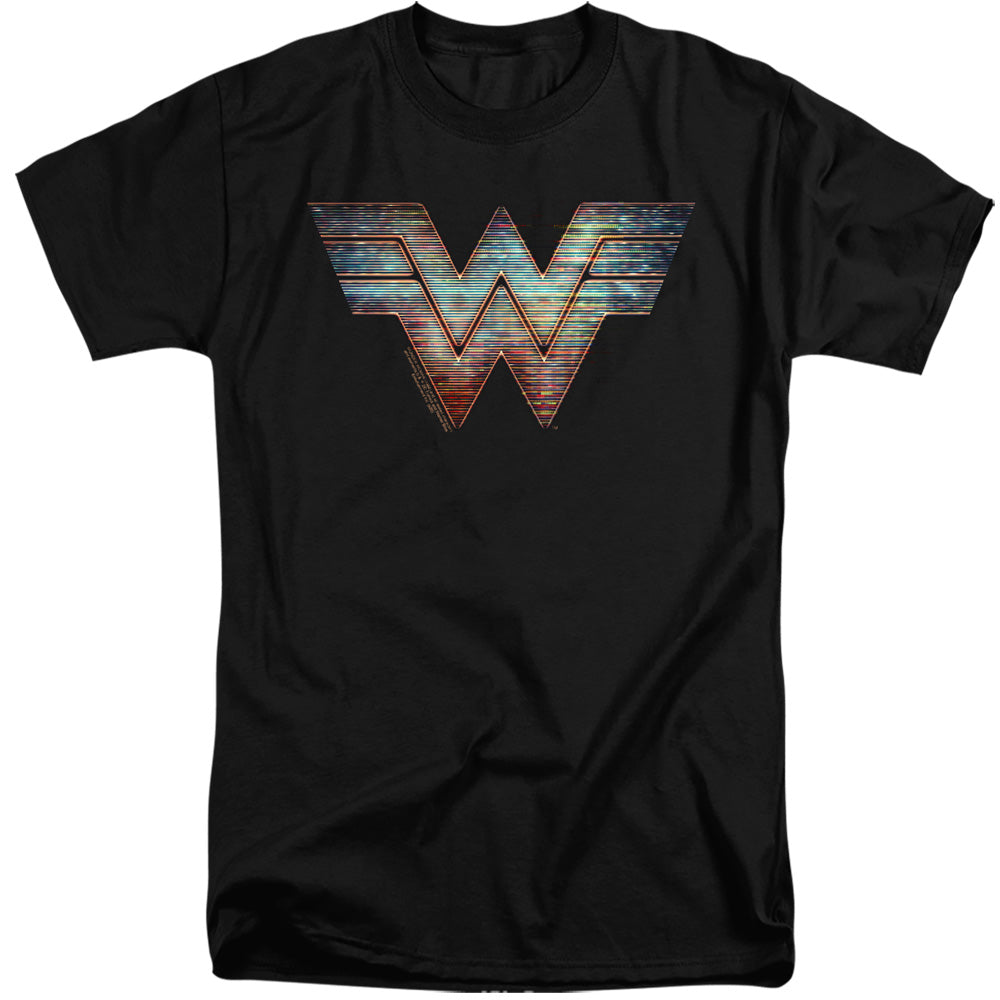 WONDER WOMAN 84/STATIC LOGO - S/S ADULT TALL 18/1 - BLACK