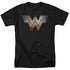 WONDER WOMAN 84/STATIC LOGO - S/S ADULT 18/1 - BLACK