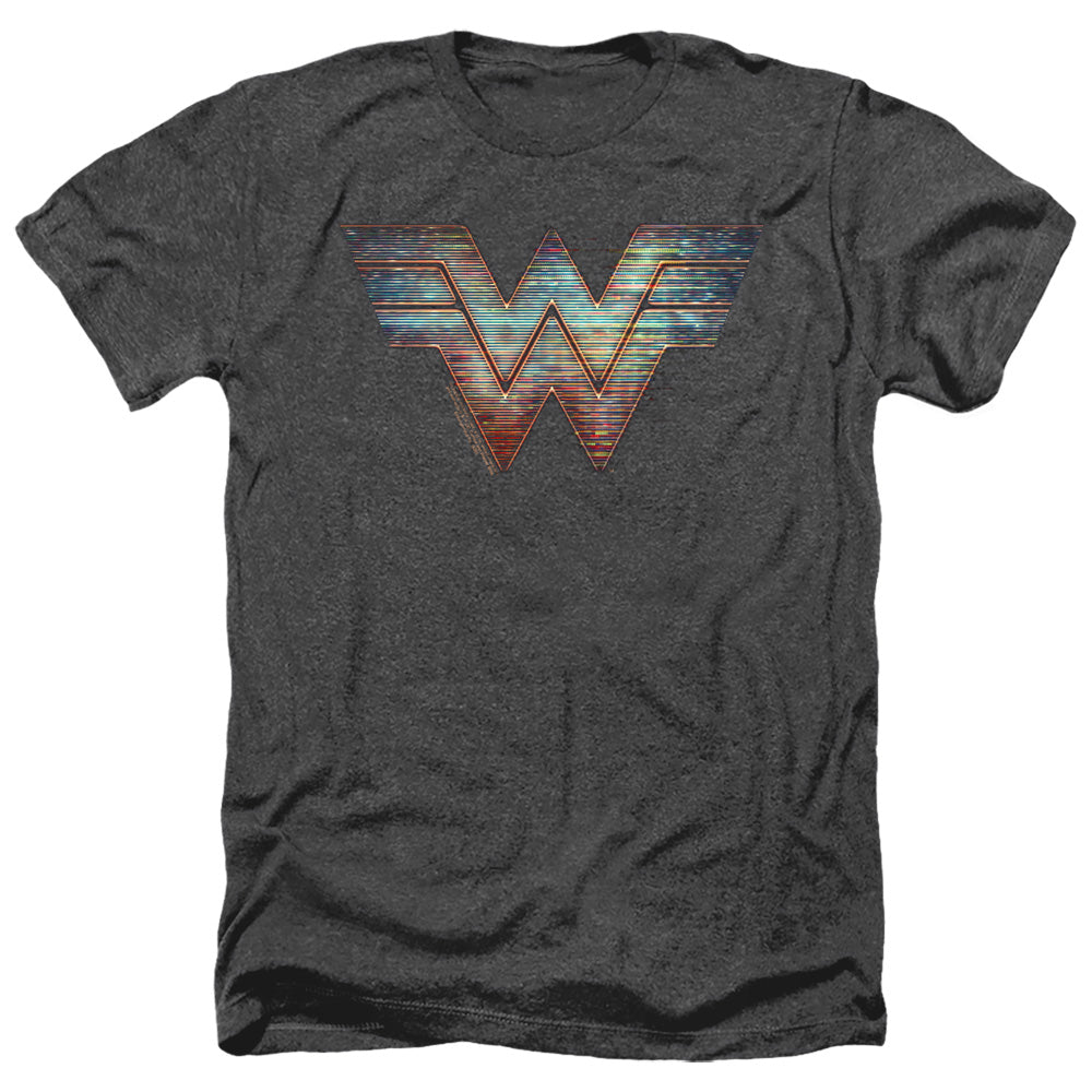 WONDER WOMAN 84/STATIC LOGO - ADULT HEATHER - BLACK