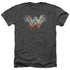 WONDER WOMAN 84/STATIC LOGO - ADULT HEATHER - BLACK
