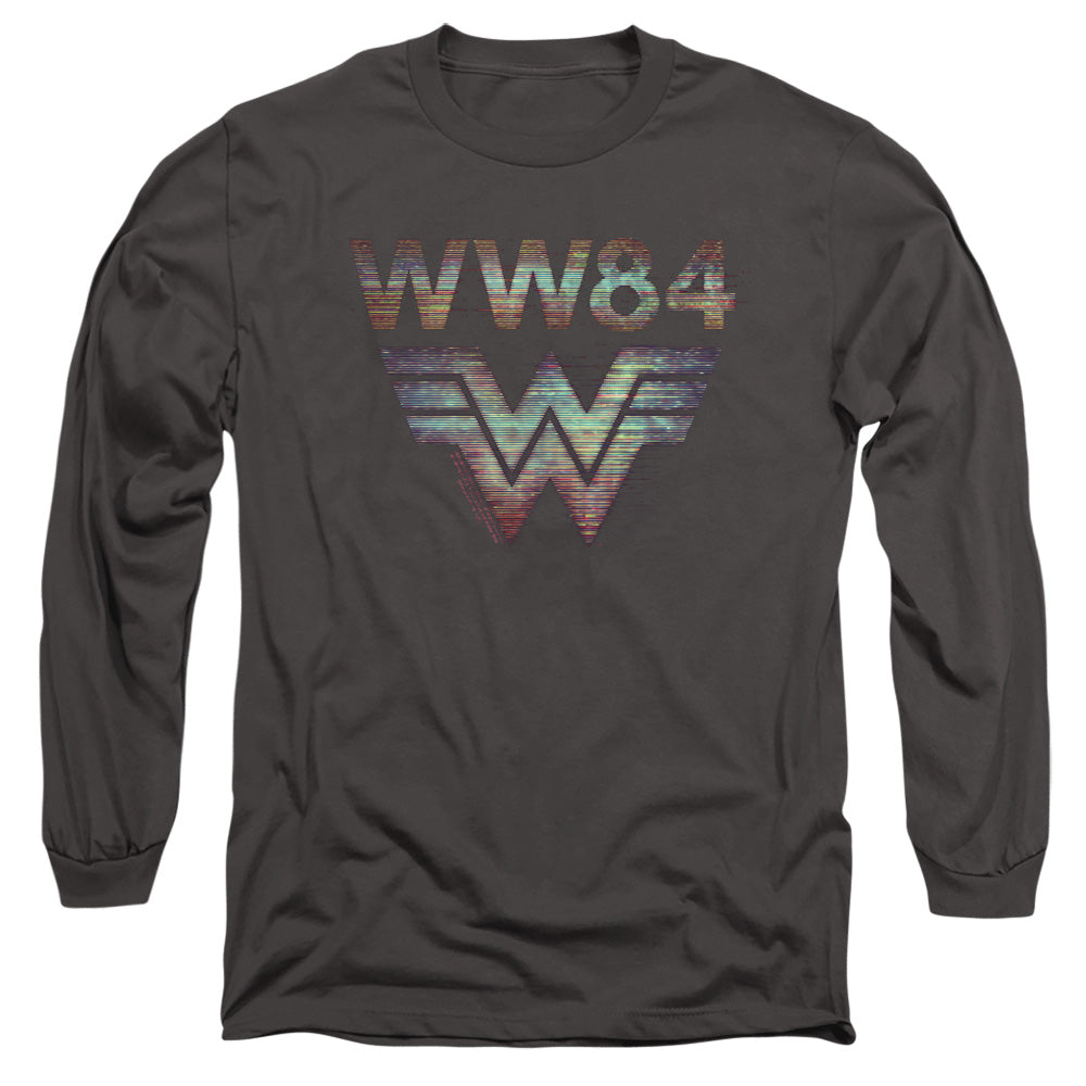 WONDER WOMAN 84/STATIC TV LINES - L/S ADULT 18/1 - CHARCOAL