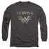 WONDER WOMAN 84/STATIC TV LINES - L/S ADULT 18/1 - CHARCOAL