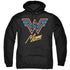 WONDER WOMAN 84/WONDER MOM NEON - ADULT PULLOVER HOODIE - BLACK