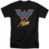 WONDER WOMAN 84/WONDER MOM NEON - S/S ADULT TALL 18/1 - BLACK