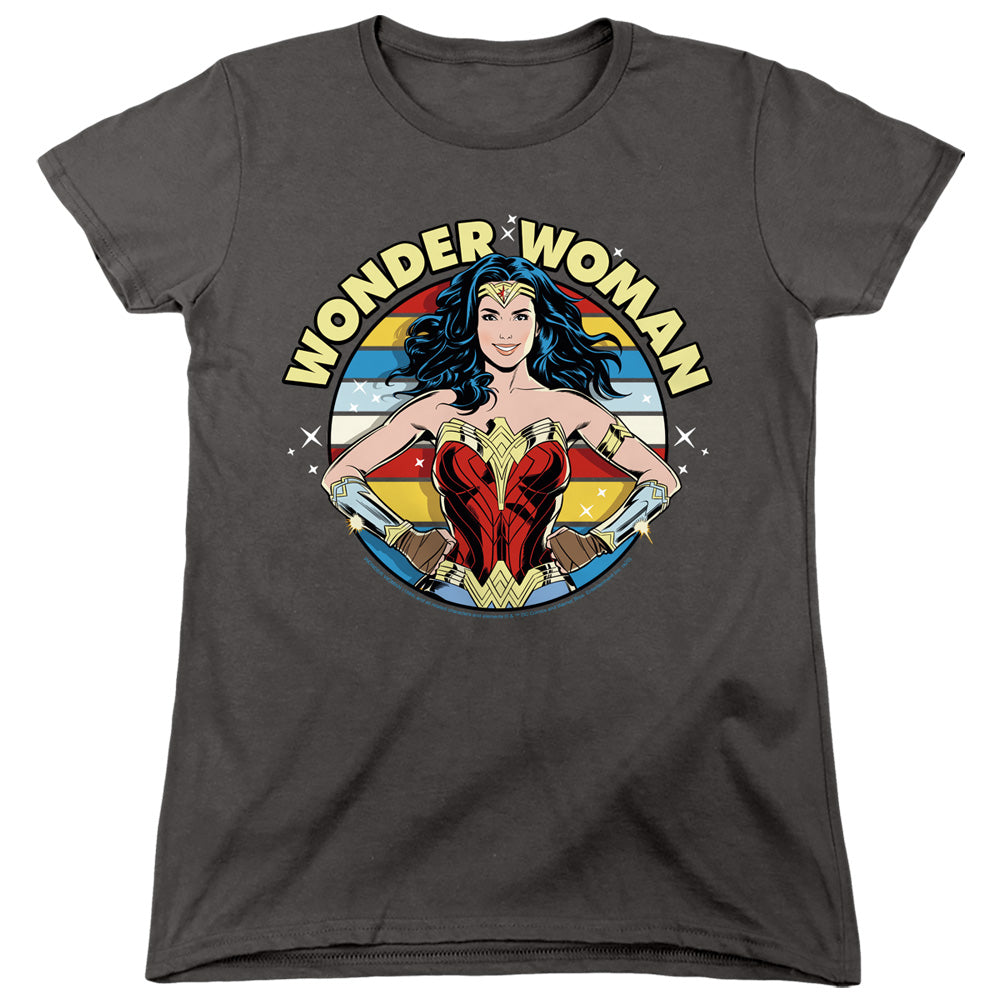 WONDER WOMAN 84/WOMAN OF WONDER - S/S WOMENS TEE - CHARCOAL