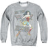 WONDER WOMAN 84/BE THE HERO - ADULT CREWNECK SWEATSHIRT - ATHLETIC HEATHER