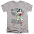 WONDER WOMAN 84/BE THE HERO - S/S ADULT V-NECK 30/1 - ATHLETIC HEATHER