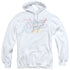 WONDER WOMAN 84/WONDER FADE - ADULT PULLOVER HOODIE - WHITE