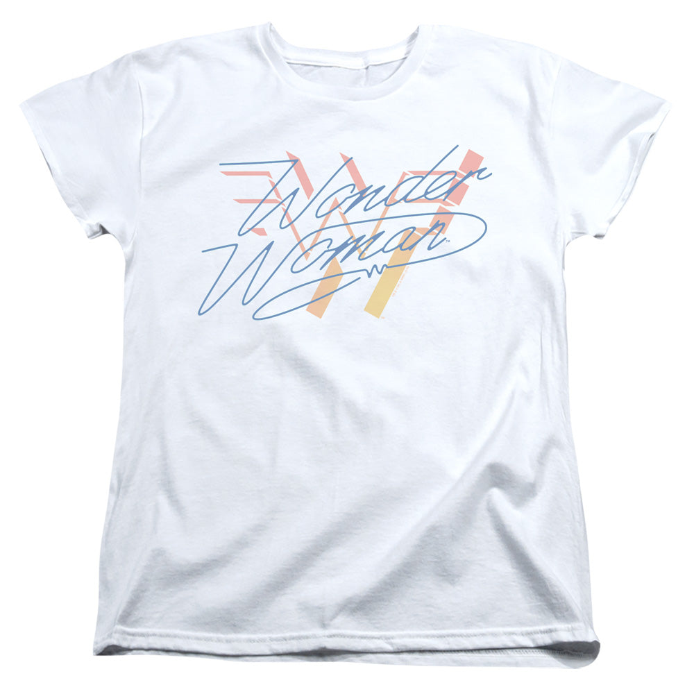 WONDER WOMAN 84/WONDER FADE - S/S WOMENS TEE - WHITE