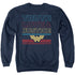 WONDER WOMAN 84/TRUTH LOVE JUSTICE - ADULT CREWNECK SWEATSHIRT - NAVY