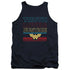 WONDER WOMAN 84/TRUTH LOVE JUSTICE - ADULT TANK - NAVY