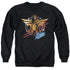 WONDER WOMAN 84/SPACE POSTER - ADULT CREWNECK SWEATSHIRT - BLACK