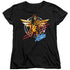 WONDER WOMAN 84/SPACE POSTER - S/S WOMENS TEE - BLACK