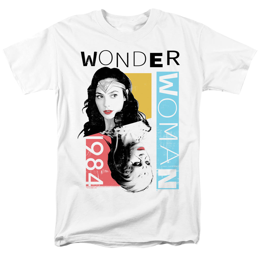 WONDER WOMAN 84/COLOR BLOCKS - S/S ADULT 18/1 - WHITE