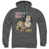 WONDER WOMAN 84/84 RETRO - ADULT PULLOVER HOODIE - CHARCOAL