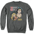 WONDER WOMAN 84/84 RETRO - ADULT CREWNECK SWEATSHIRT - CHARCOAL