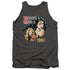WONDER WOMAN 84/84 RETRO - ADULT TANK - CHARCOAL