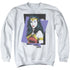 WONDER WOMAN 84/STRIKE A POSE - ADULT CREWNECK SWEATSHIRT - WHITE