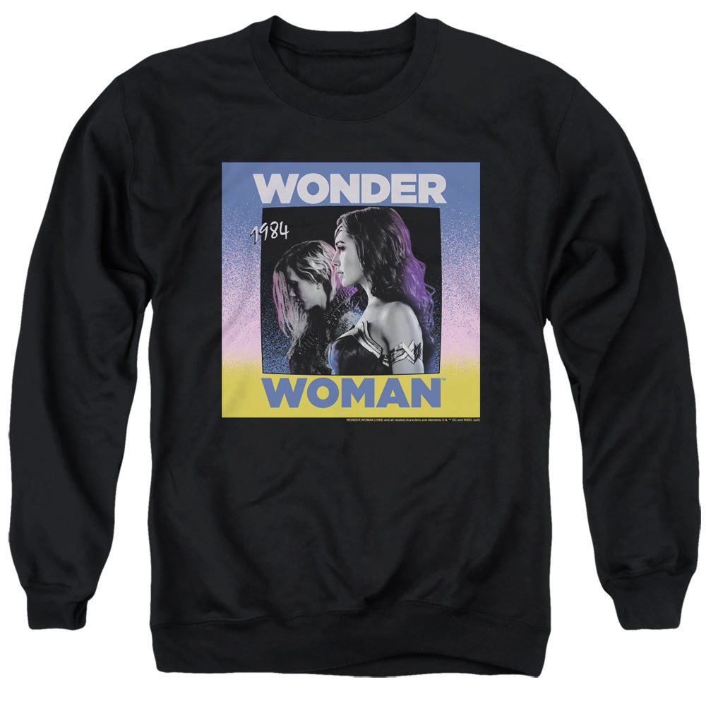 WONDER WOMAN 84/WONDER DUO - ADULT CREWNECK SWEATSHIRT - BLACK