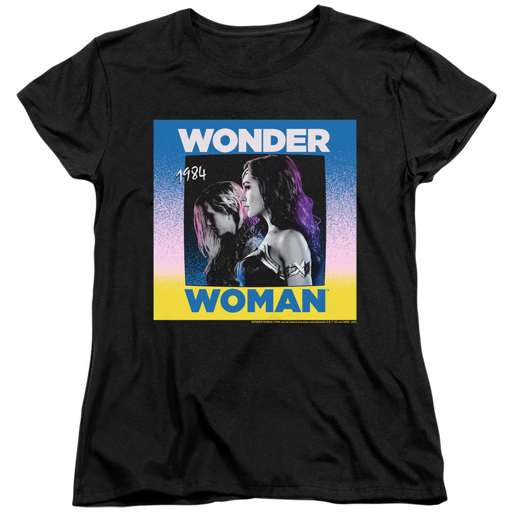 WONDER WOMAN 84/WONDER DUO - S/S WOMENS TEE - BLACK