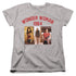 WONDER WOMAN 84/COLLEGIATE MONTAGE - S/S WOMENS TEE - ATHLETIC HEATHER