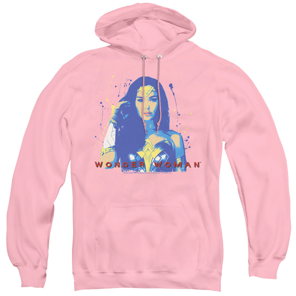 WONDER WOMAN 84/WONDER GLOW - ADULT PULLOVER HOODIE - PINK