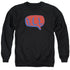 YES/WORD BUBBLE - ADULT CREWNECK SWEATSHIRT - BLACK