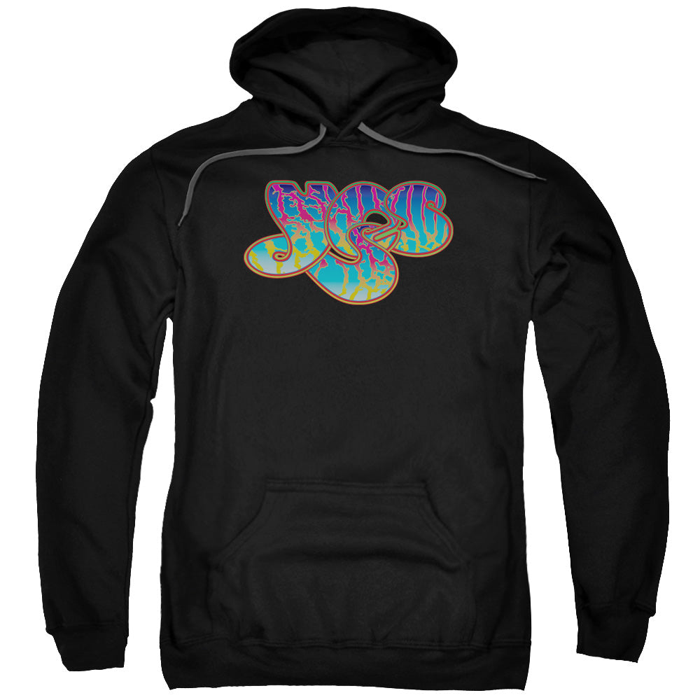 YES/LOGO - ADULT PULLOVER HOODIE - BLACK