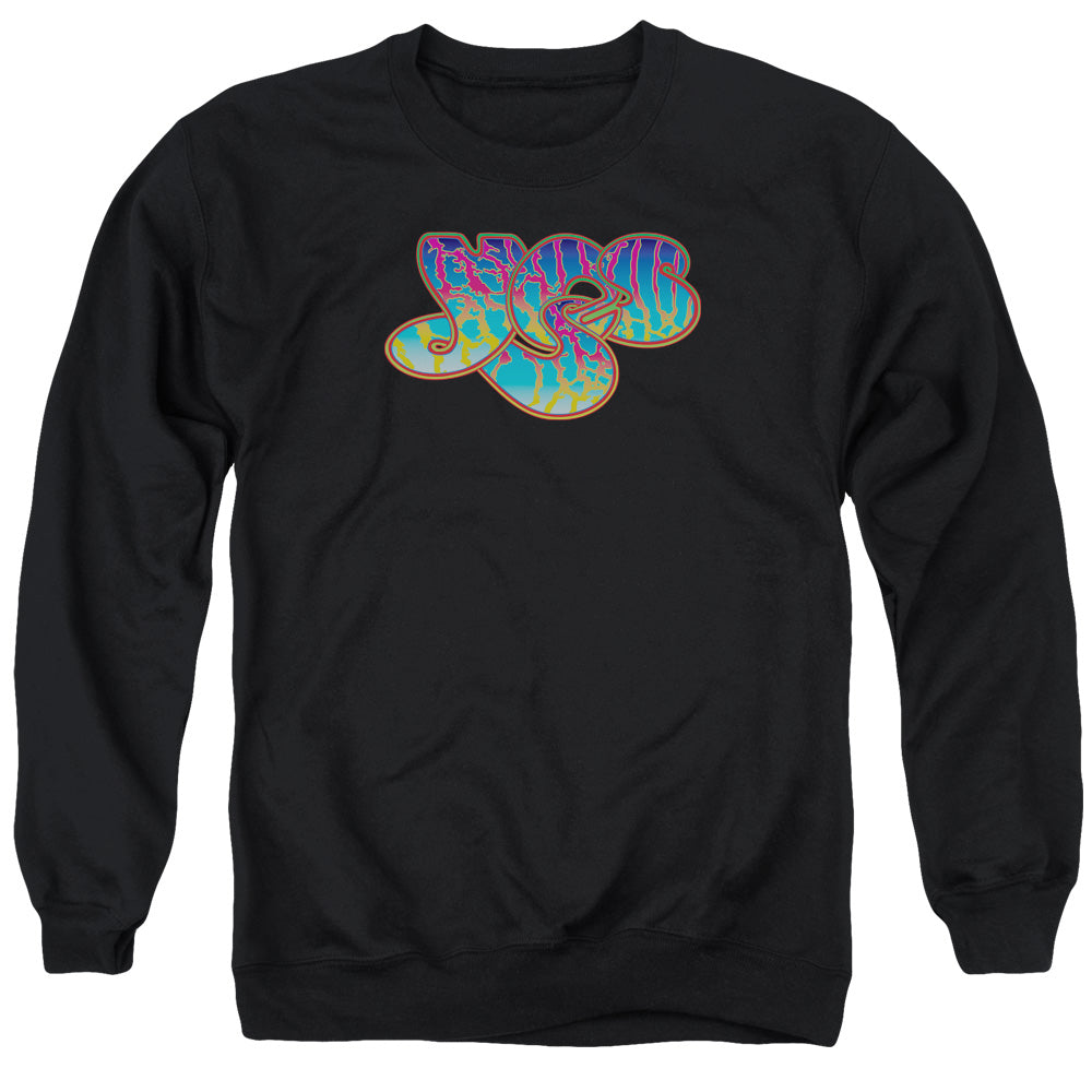 YES/LOGO - ADULT CREWNECK SWEATSHIRT - BLACK