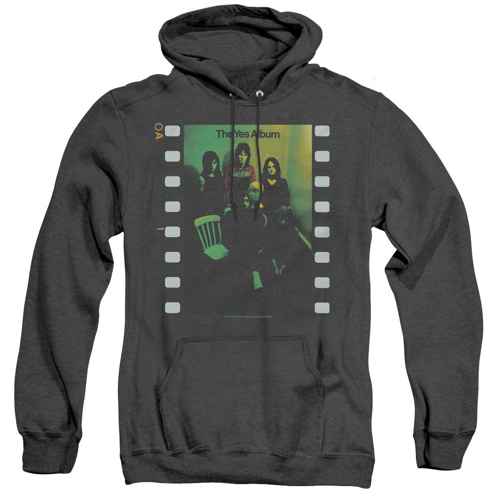 YES/ALBUM - ADULT HEATHER HOODIE - BLACK
