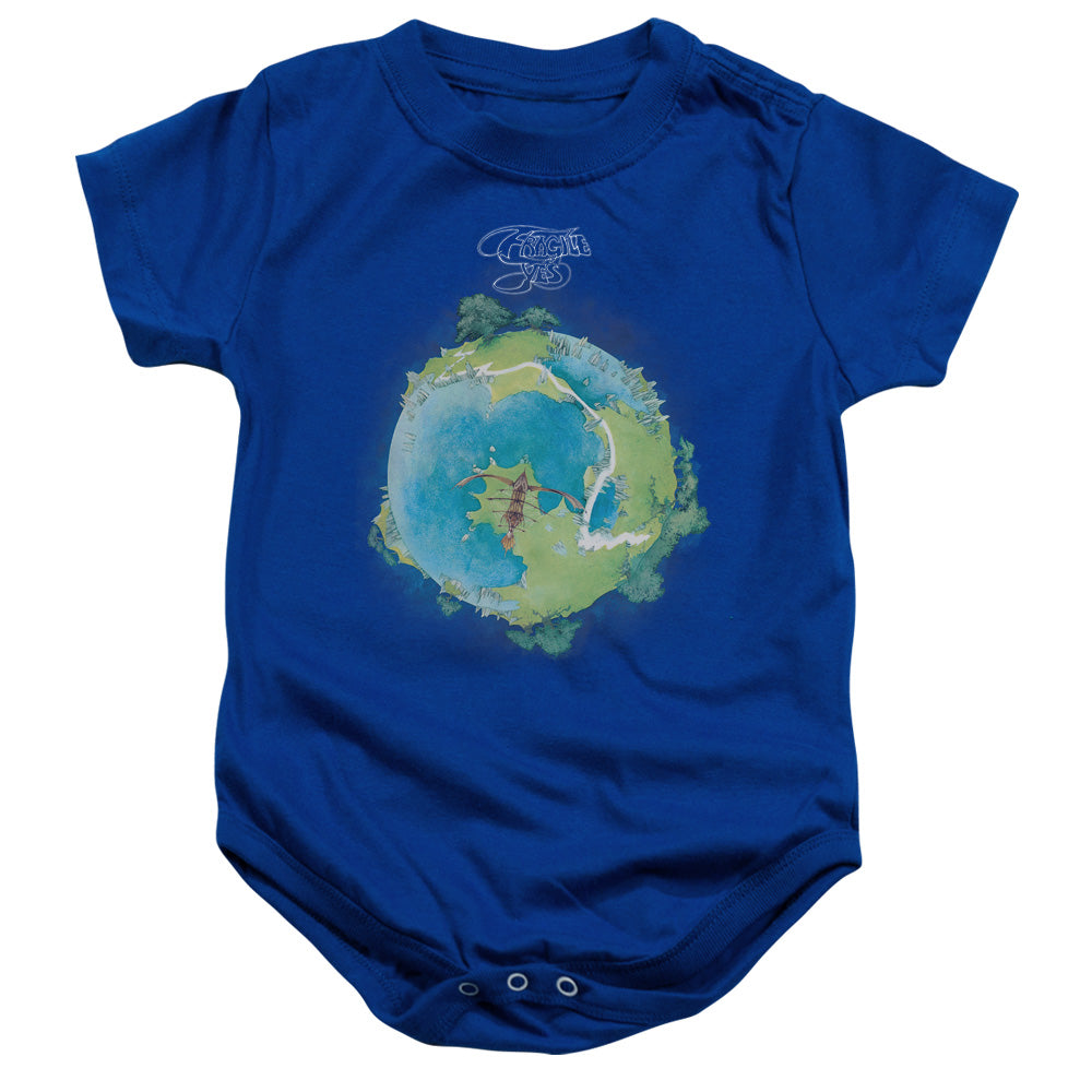 YES/FRAGILE COVER - INFANT SNAPSUIT - ROYAL BLUE