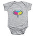 YES/90125 - INFANT SNAPSUIT - ATHLETIC HEATHER