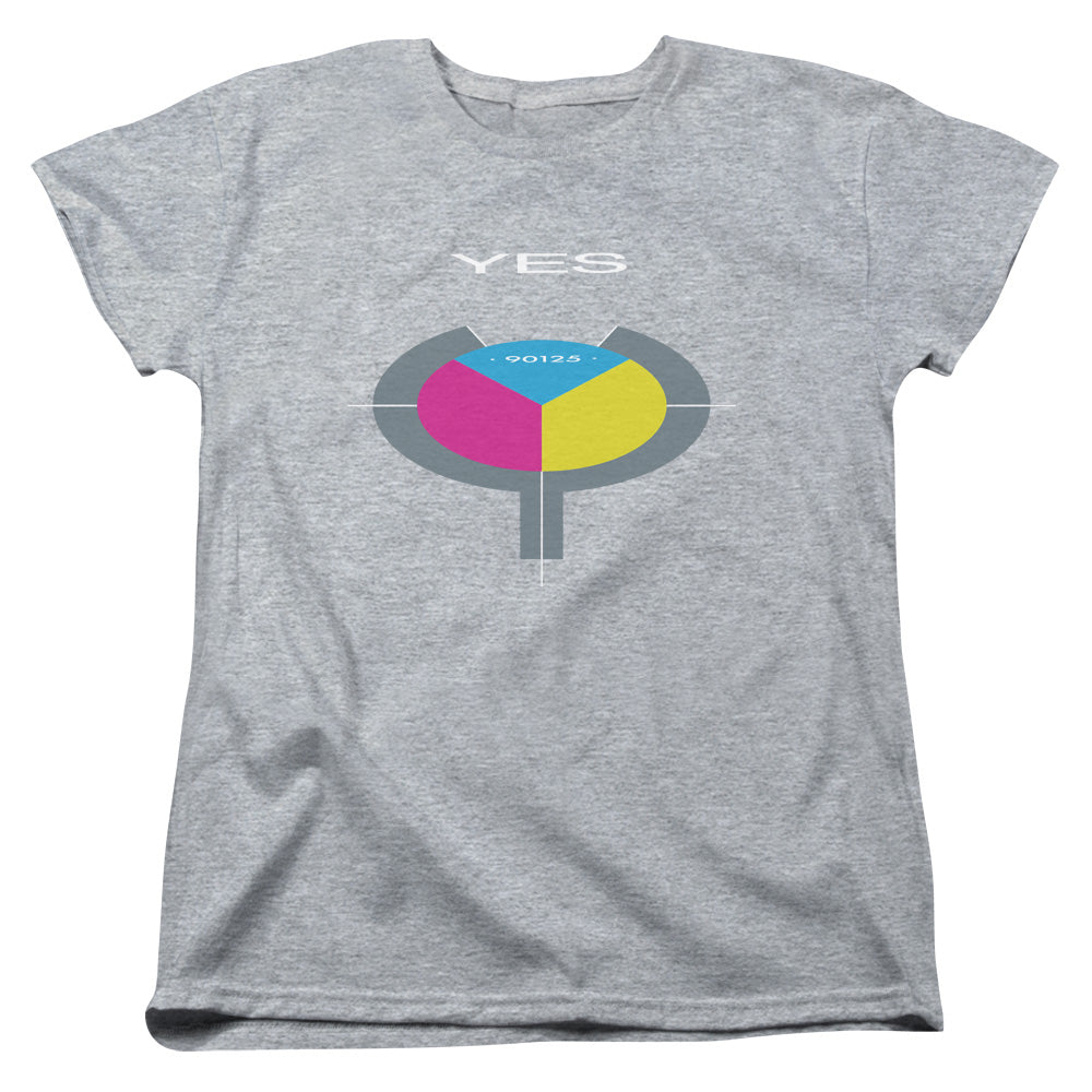 YES/90125 - S/S WOMENS TEE - ATHLETIC HEATHER