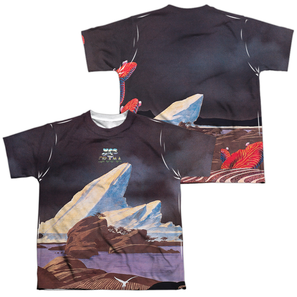 YES/DRAMA (FRONT/BACK PRINT) - S/S YOUTH POLY CREW - MULTI